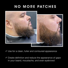 Pacinos Lápiz de barba relleno natural y sin parches.