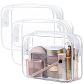 PACKISM bolsa de aseo transparente, TSA aprobada, ideal para viajes ordenados.