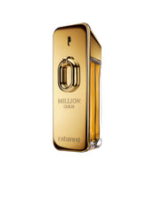 Paco Rabanne Million Gold Intense: botella frontal, presencia imponente para noches.