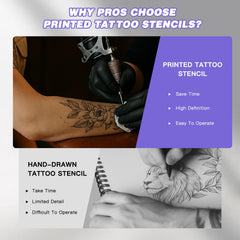 Padieoe impresora de plantillas para tatuajes: batería de 2000mAh lista para sesiones prolongadas