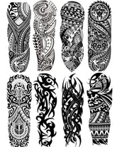 PADOUN mangas tatuaje tribal: impacto visual para conciertos y fiestas sin compromiso