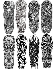 PADOUN mangas tatuaje tribal: impacto visual para conciertos y fiestas sin compromiso