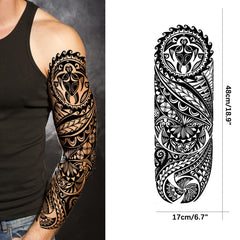 PADOUN manga tatuaje tribal realista para eventos: duradero 2-5 días sin complicaciones