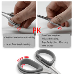 Pafason tijeras barba punta recta, ideal para líneas limpias.