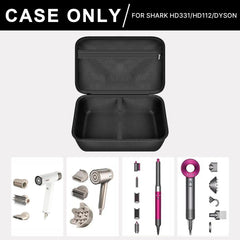 PAIYULE caja protección secador Shark interior velcro: organización flexible para herramientas de peinado.