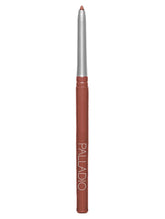 Palladio crayon contour lèvres retractable pour définition précise et longue tenue.