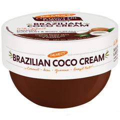 Palmer's Coco Cream tub close-up shows creamy texture for smooth, hydrated skin.