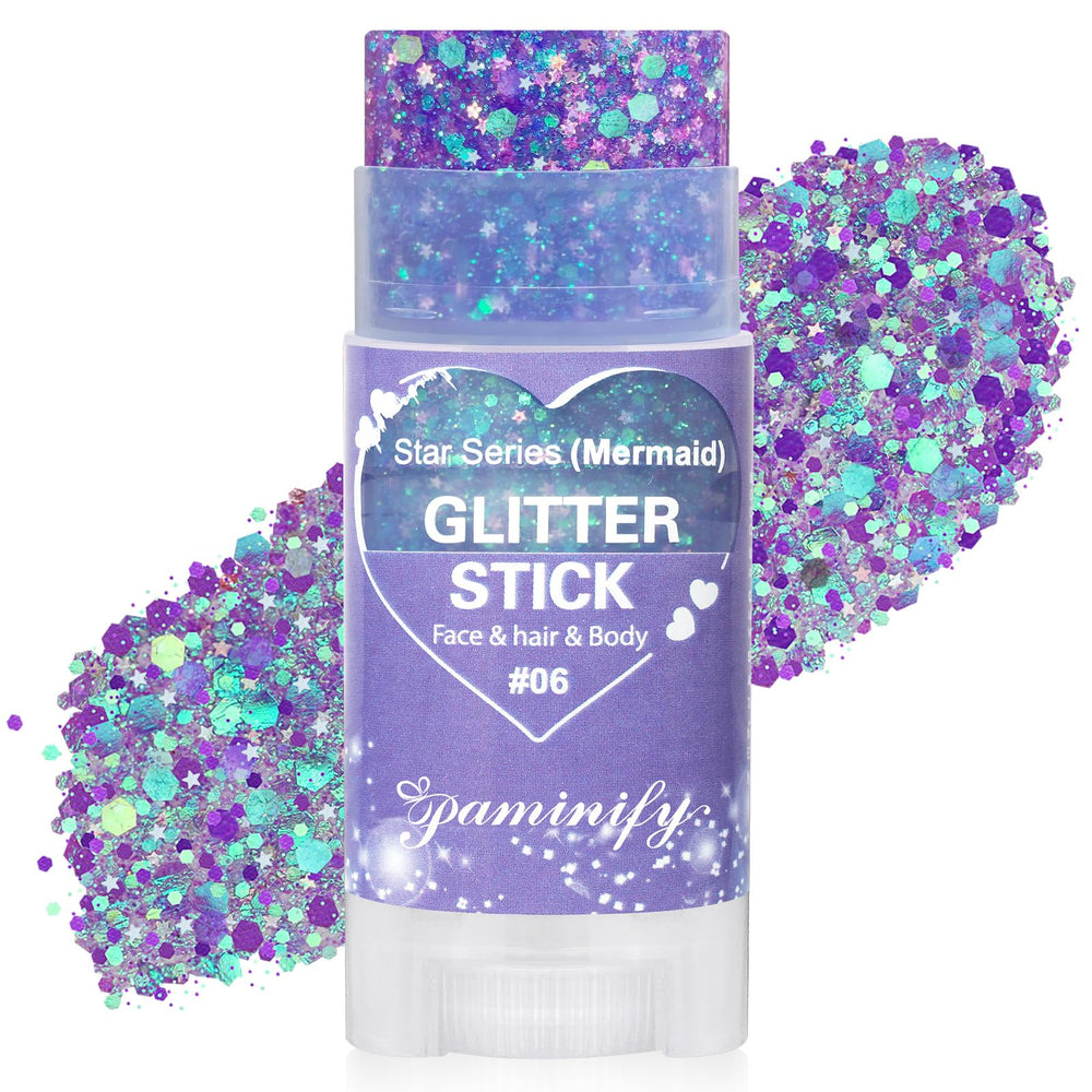 Paminify barra brillo cabello morado para peinado con brillo intenso y fácil aplicación.