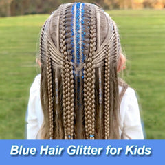 Paminify barrita glitter azul para pelo, aporta acentos brillantes sin complicaciones.