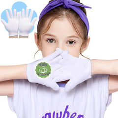 Guantes PANGTIKU de algodón blancos, juego de 24 piezas para cuidado suave de manos.