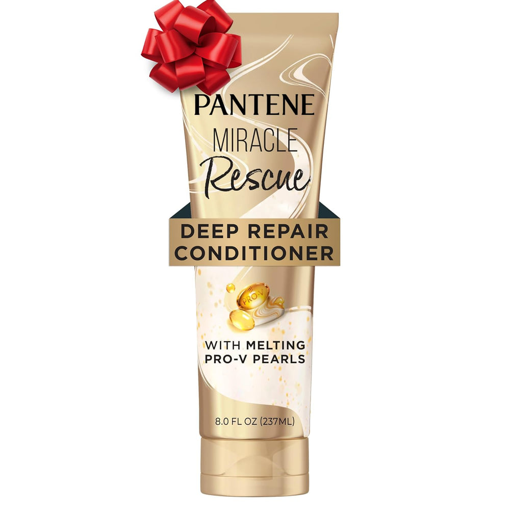 Pantene Milagro Rescate: perlas Pro-V derretidas en el bote para hidratación profunda.