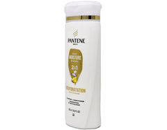 Pantene Pro-V Daily Moisture Renewal 2 en 1, aplicación en cabello mojado con masaje.