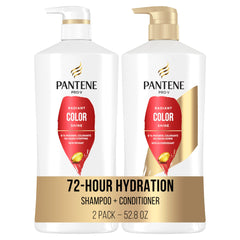 Pantene Radiant Color Shine champú para cabello teñido, con brillo y protección del color.