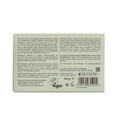 Ingredientes naturales de Papoutsanis: aceite de oliva, agua, sal marina y ácido cítrico.