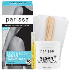 Parissa kit cera caliente para microondas: depilación rápida en casa para piernas y cuerpo