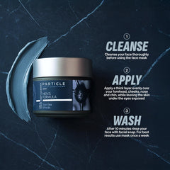 Particle Mascarilla Mineral para Hombres, experiencia de cuidado en casa, sensación relajante.