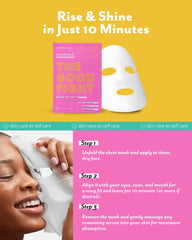 Patchology Moodmask Good Fight: sensación refrescante con mentol para piel revitalizada.