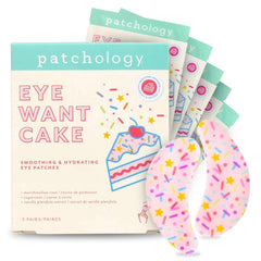 Patchology Gâteau Anniversaire Yeux – emballage festif prêt à l’emploi.