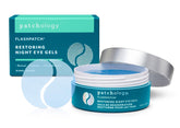 Patchology Restoring Eye Gel Patches emballage élégant pour soin nocturne