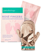 Patchology Rosé Fingers guantes mascarilla para manos, hidratan intensamente y suavizan la piel