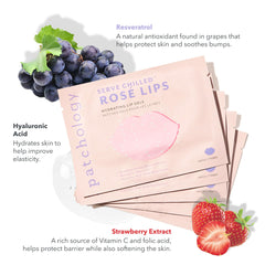 Patchology Rosé con resveratrol para nutrir los labios de forma suave.