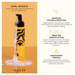 PATTERN Mousse define rizos 3a-4c con suavidad