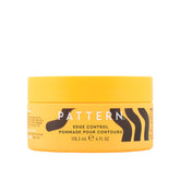 PATTERN Edge Control with Mango Seed Butter in a jar for smooth, defined curls.