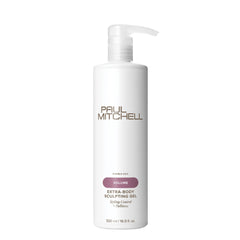 Paul Mitchell Extra-Body Gel: el bote muestra volumen y control flexible.