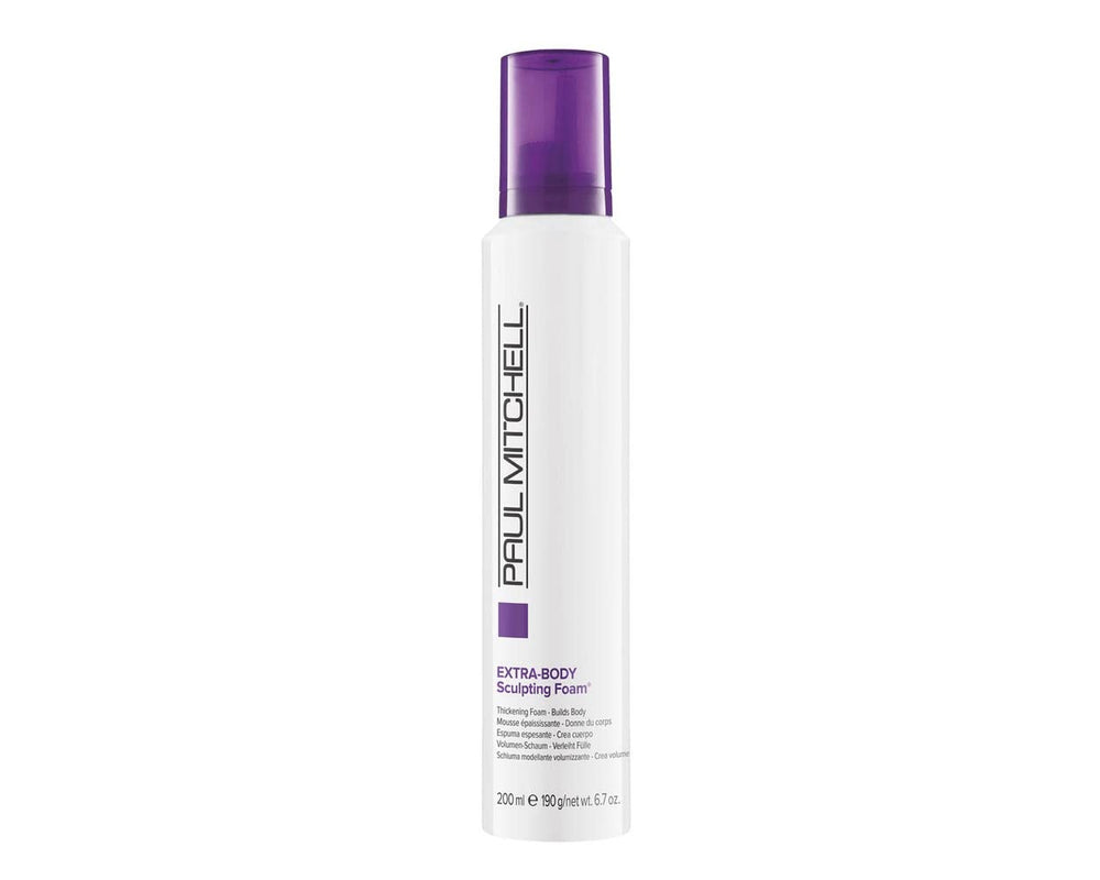 Paúl Mitchell Extra-Body Sculpting Foam en botella, listo para brindar volumen al cabello