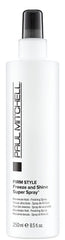 Paul Mitchell Freeze and Shine, botella para aplicar fijación duradera y brillo.
