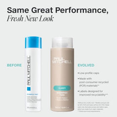 Paul Mitchell Shampoo Two – bouteille brillante révélant les cheveux éclatants