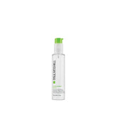 Botella de Paul Mitchell Super Skinny Serum para secado rápido.