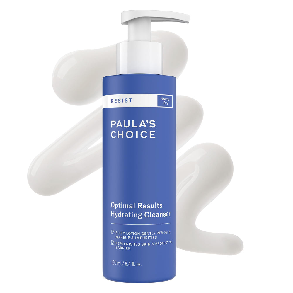 Paula's Choice RESIST en botella, limpiador hidratante para piel suave y flexible.