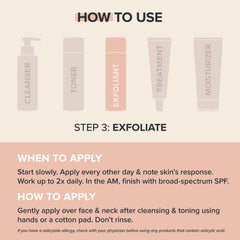 Exfoliante BHA líquido de Paula's Choice, uso rápido para poros.