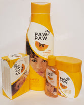 Paw Paw conjunto corporal clarificante de 4 piezas con empaque higiénico para uso diario