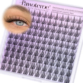 Pawotence clústeres naturales para pestañas delicadas, look suave y natural.