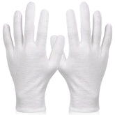 Guantes Paxcoo de algodón XL blancos para hidratación suave de manos