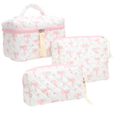 PAZIMIIK bolso maquillaje grande para viaje, organiza cosméticos con estilo.