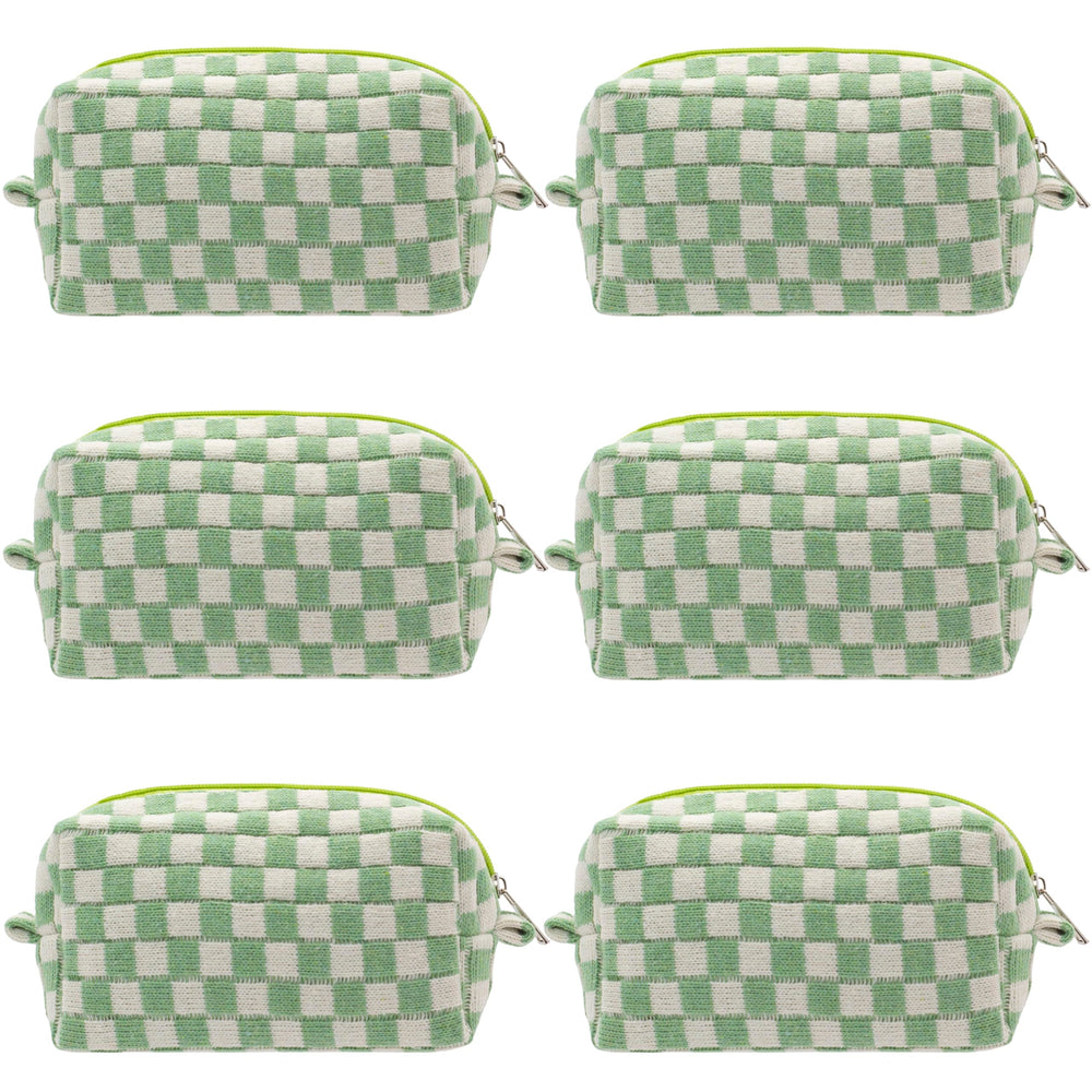 PAZIMIIK bolso maquillaje cuadros verde portatil facilita acceso durante viajes