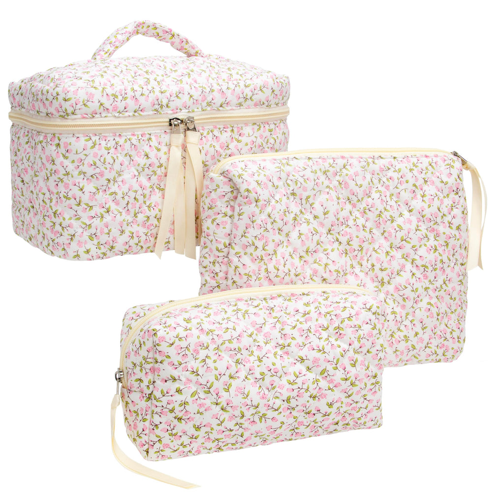PAZIMIIK bolsa maquillaje exterior acolchado grande, ideal para mantener productos al alcance.