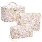 PAZIMIIK bolsa maquillaje exterior acolchado grande, ideal para mantener productos al alcance.