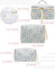 PAZIMIIK bolsa maquillaje con malla interior para acceso rápido a brochas