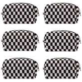 PAZIMIIK bolso de maquillaje a cuadros de 6 piezas, perfecto para viajar y organizar cosméticos.