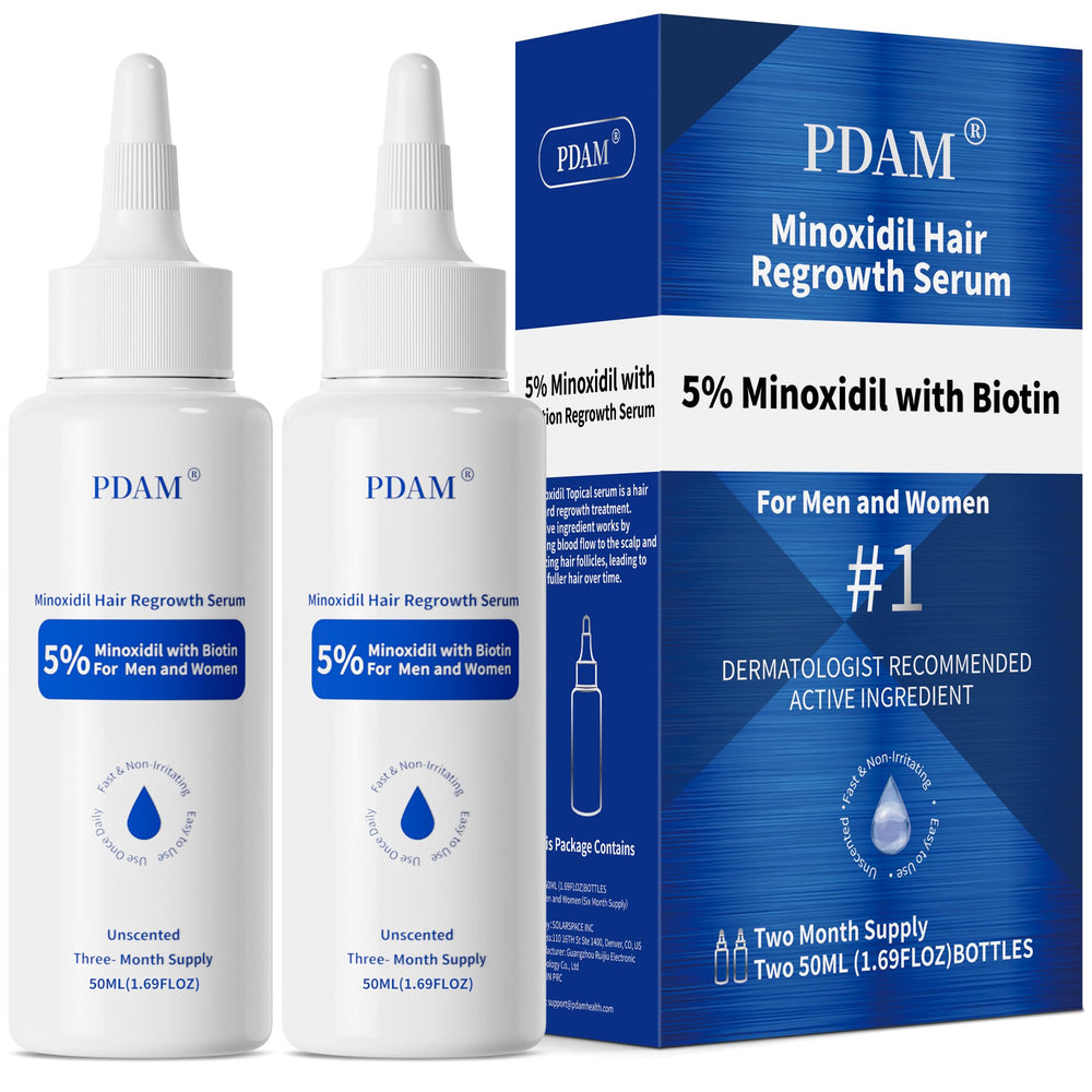 Pdam Minoxidil botella para crecimiento capilar en hombres mejora densidad