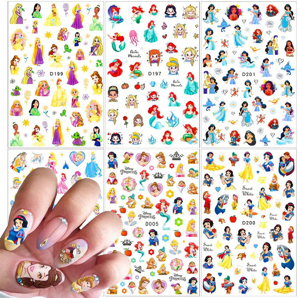 PDFADSK pegatinas de uñas con dibujos animados, para un estilo divertido y rápido.
