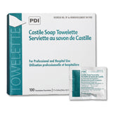 Toallita PDI D41900 con jabón de Castilla para limpieza suave de manos y rostro