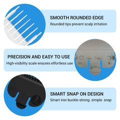 Pdtwq Guardia 3mm para Wahl, dientes resistentes para uso profesional.