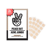 Parche hidrocoloide Peace Out para acné, cubre la imperfección y protege la piel.