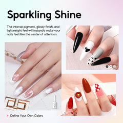 Efecto Cat Eye con gel PEACECOLOR para uñas brillantes.