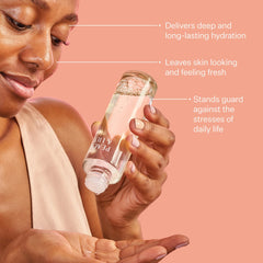 Peach & Lily Wild Dew Treatment Essence — niacinamide et hyaluronique pour lissage du teint.